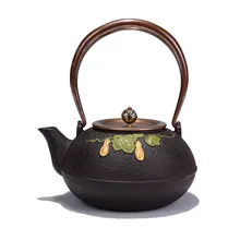 Горячая 1.2L Южная Япония Тыква литой железный чайник кунг-фу чайник расписанные вручную посуда для напитков