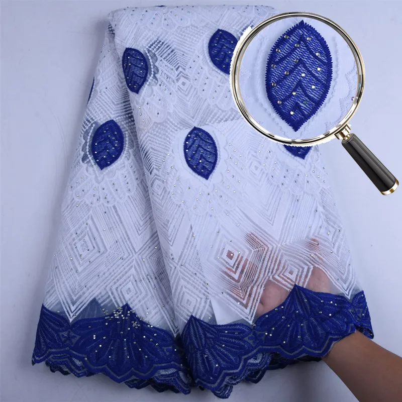 Nigerian Laces Fabrics Embroidery African Cotton Laces Fabric For