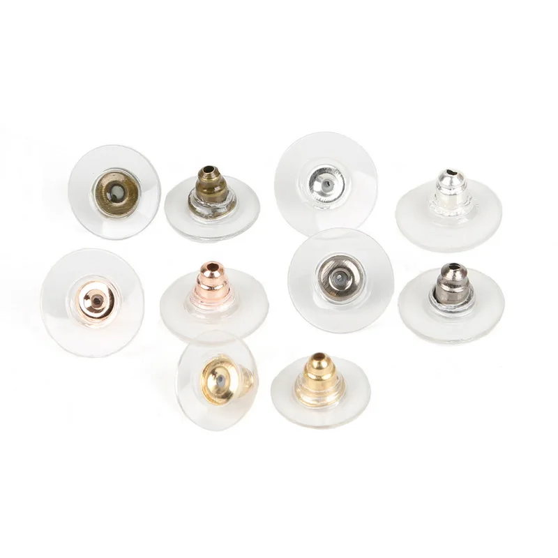 

50pcs/lot Alloy Earring Backs Stoppers Earnuts Stud Earring Stopper Back Plugs DIY Jewelry Findings Accessories Making