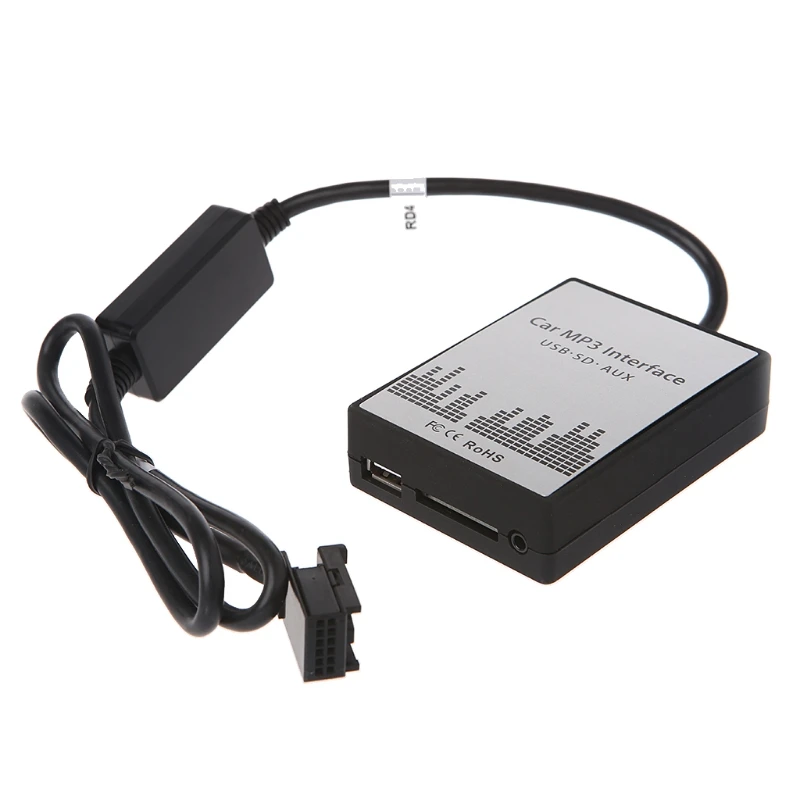USB SD AUX Автомобильный MP3 музыкальный CD чейнджер аудио адаптер для peugeot 307 407 Citroen C4 C5 RD4 12PIN интерфейс CD качество