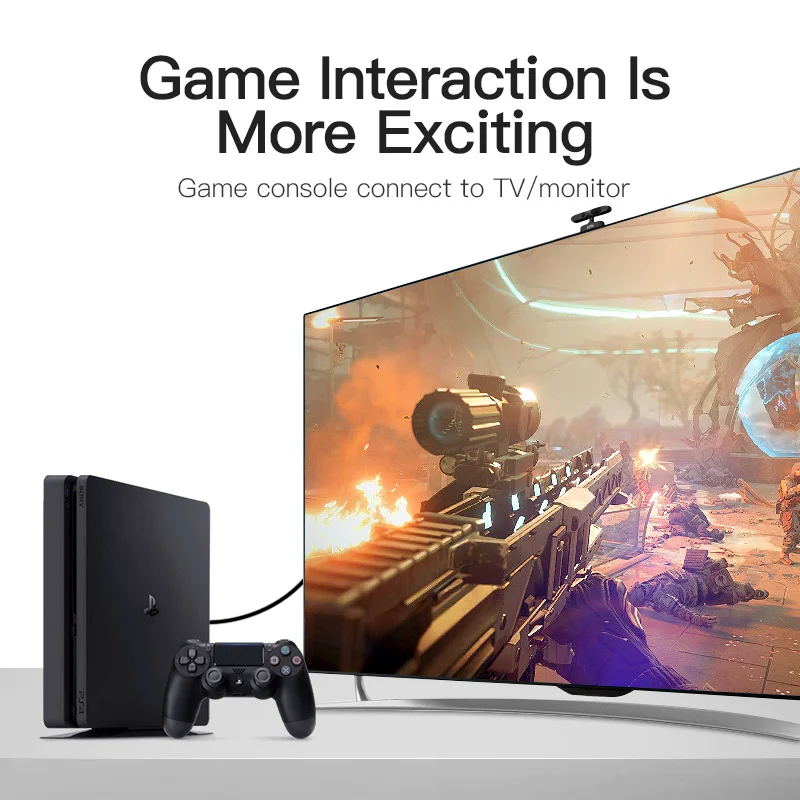 Vention Кабель HDMI DVI D 24 + 1 Pin кабель Папа папа HD 1080P конвертер для PS4 проектор HDTV к