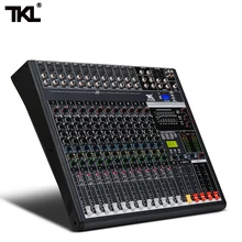 TKL контрольно-12-канальный DJ микшер Аудио Звук перемешивающего устройства Запись 48В Мощность монитор AUX аудио Bluetooth USB сценический