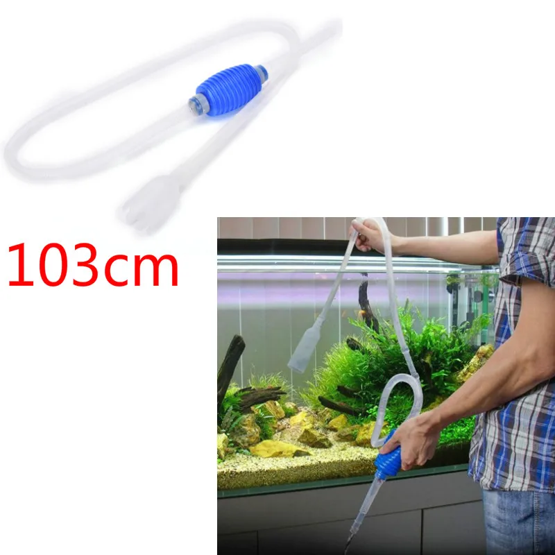 

1PCS Unique 103cm Siphon Gravel Suction Pipe Filter Fish Tank Vacuum Water Change Pump Aquarium Manual Cleaner Tool