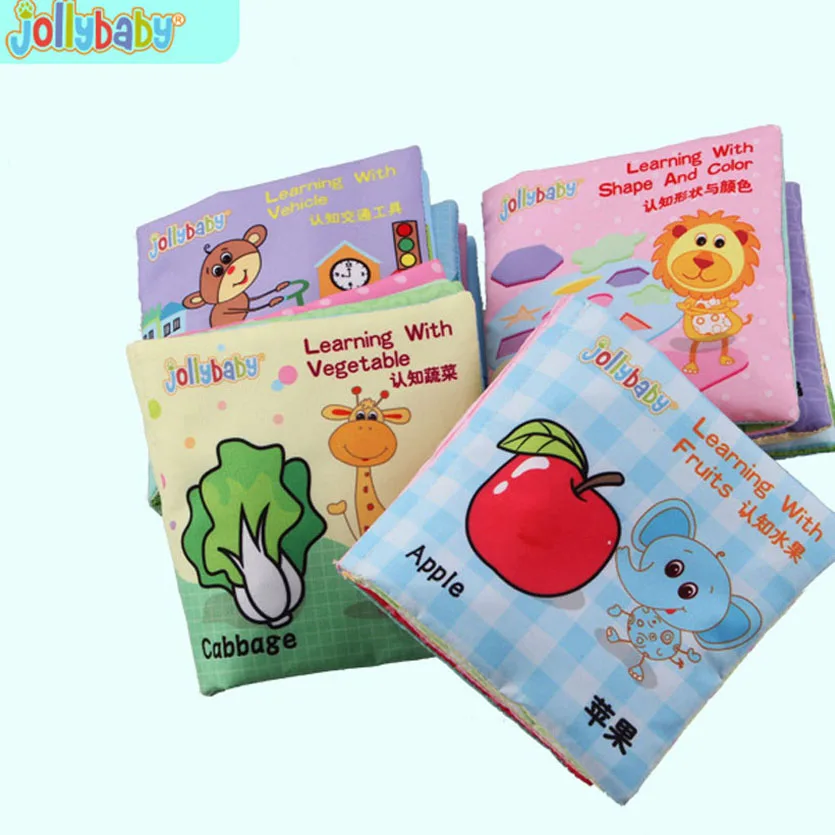 4 unids animales juguetes para bebés niños infantiles desarrollo temprano paño Libros aprendizaje educación unfolding actividad Libros brinquedo educativo