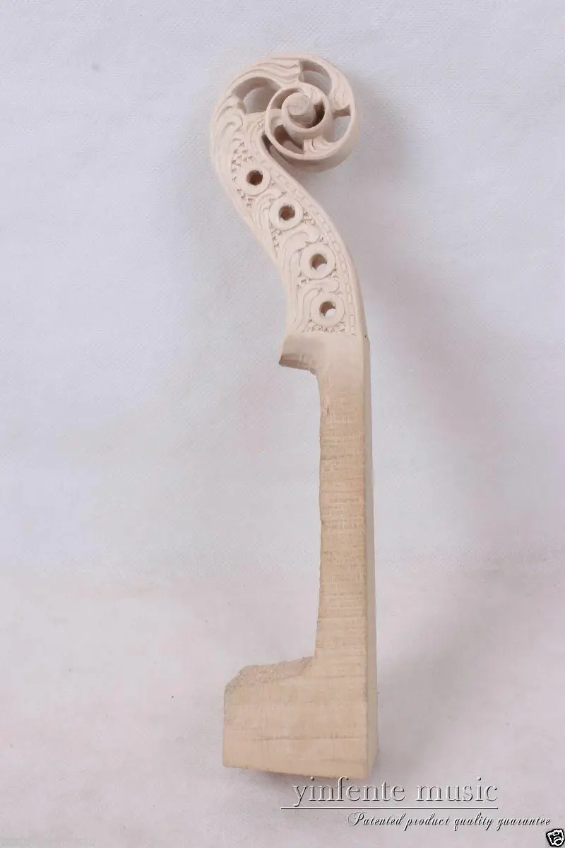 

New 4/4 Violin Neck Violin Headstock Hand Carve maple wood Free Shipping Violin parts & accessories