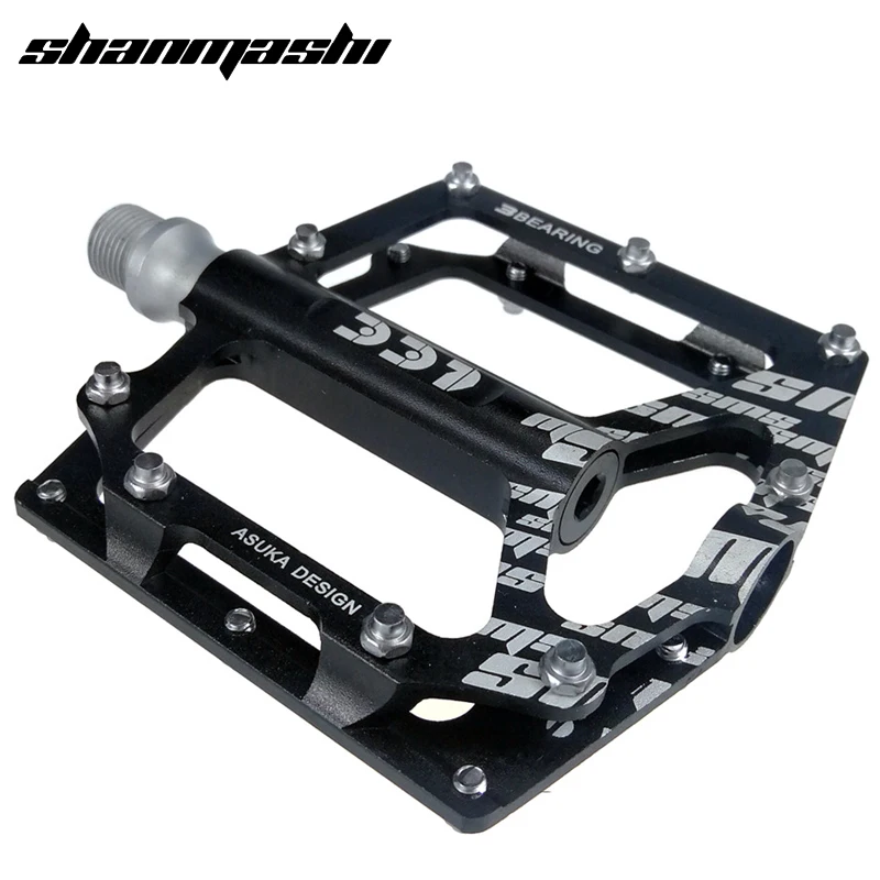

shanmashi bicycle pedals MTB mountain bike pedal aluminium 3 bearings cycling road bike pedaly fixed gear ultralight 314g
