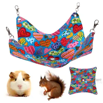 

Pet Hammock Hamster Hang Mat Guinea Pig Chinchilla Rabbit Cage For Hamsters Pet Sleeping hammock Hanging Bed Seat Accessories