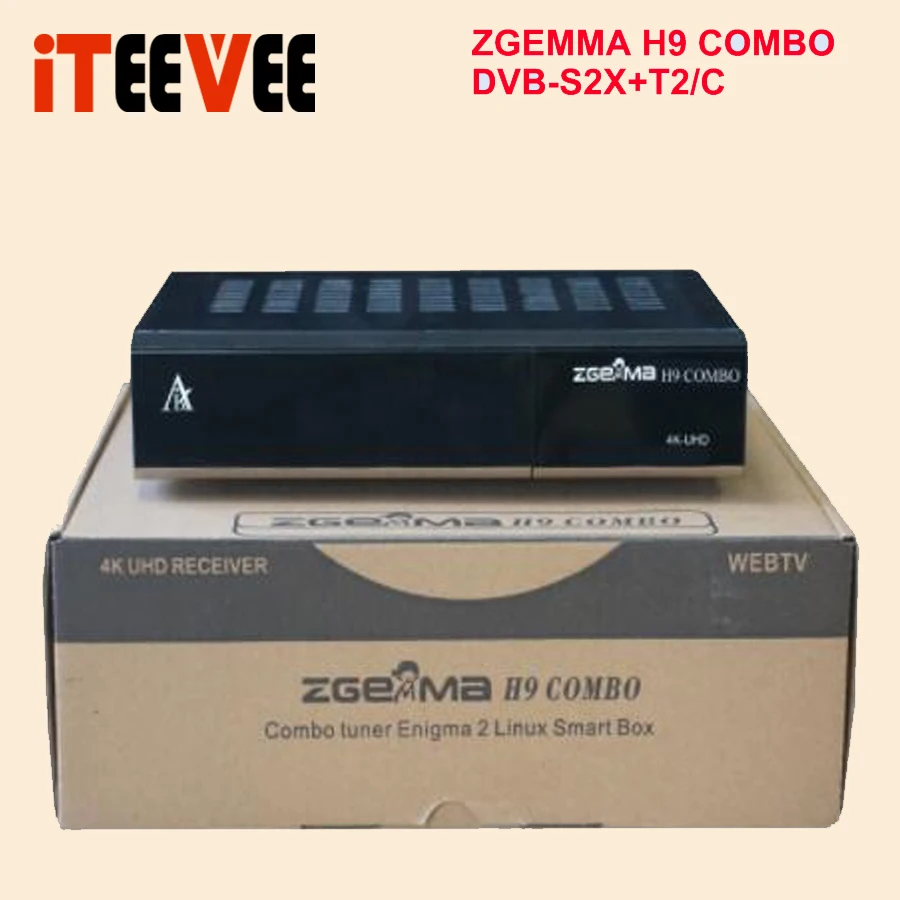 ZGEMMA H9 COMBO DVB-S2X+ DVB-T2C 4K UHD E2 DVB-S2X Linux Wifi Встроенный комбинированный спутниковый приемник 2 шт./лот