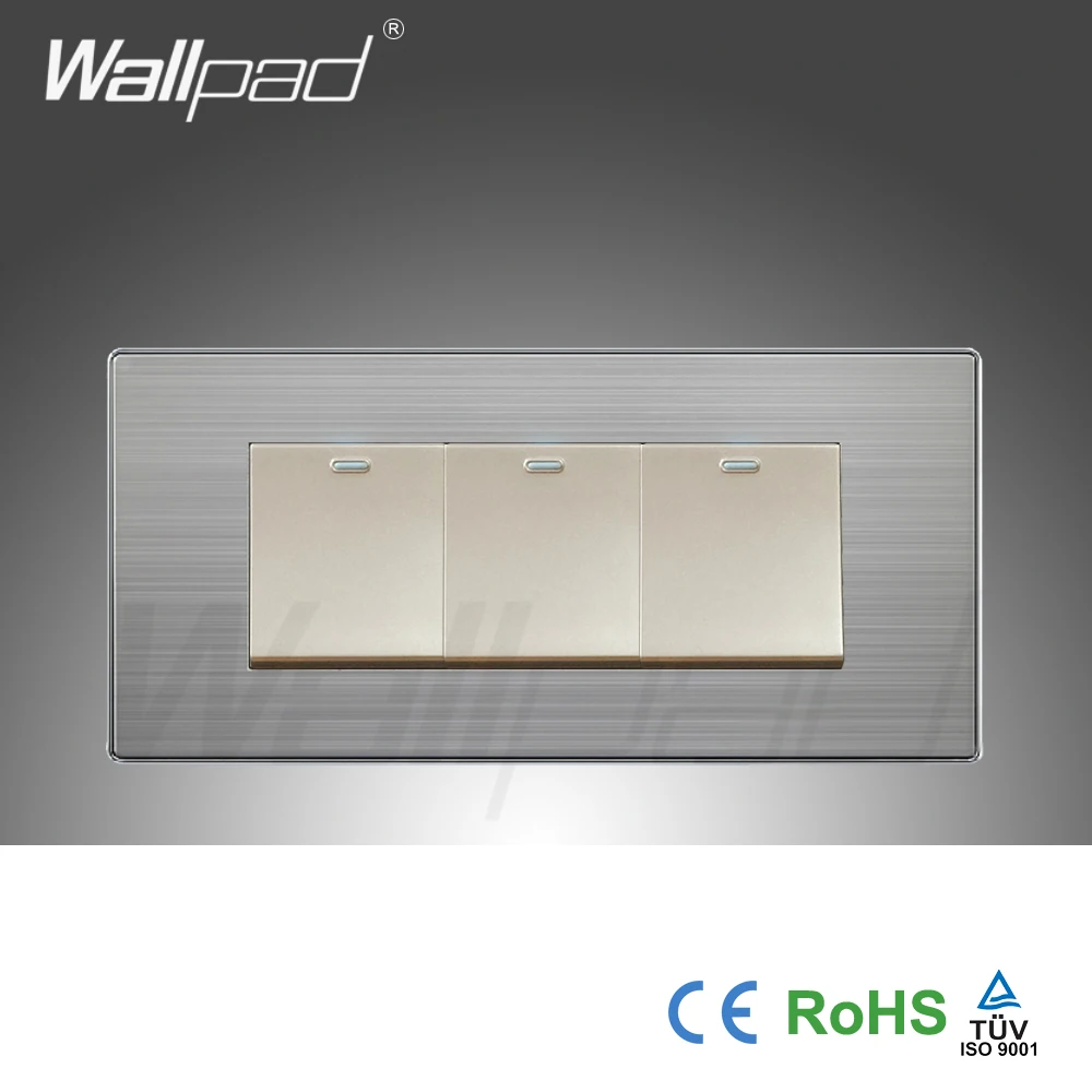 2019 горячая распродажа 3 Gang моментальная Перезагрузка Contact Wallpad роскошный