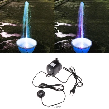 

New 25W 960L/h Submersible Fountain Aquarium Pool Water Pump With 12 LED Light Fish Tank Aquarium Pond Hydroponic EU Plug