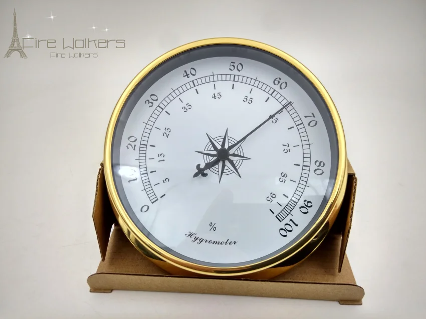 Copper shell Round Accurate Humidity Meter Hygrometer Indoor Outdoor