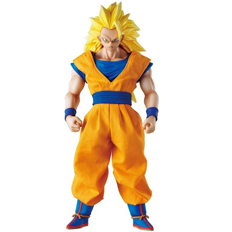 MegaHouse DOD Dragon Ball Z Son Goku ПВХ фигурка 21 см DOD Super Saiyan 3 Goku Коллекционная модель игрушки Figuarts DBZ figuaras - Цвет: Super Saiyan 3