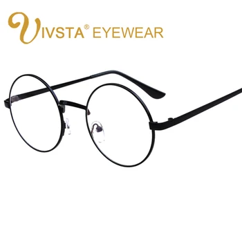 

IVSTA Vintage Round Glasses Men Glasses Frame Prescription Eyewear Clear Glasses Women Optical Frame G02 Myopia