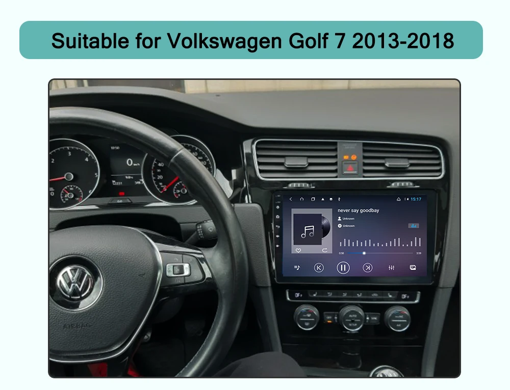 Excellent AUTOTOP 10.1" Android 8.1 Touch Screen Bluetooth Car Radio GPS Navigation For Volkswagen/Golf 7 2013-2018 Multimedia/DVD WiFi FM 1