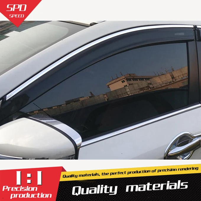 4pcs JDM Smoke Sun//Rain Guard Vent Shade Window Visors Fit 14-18 Toyota Corolla