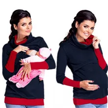 Пуловер теплые пальто одежда стиль легко для кормящих матерей беременных Осень Мать топы женщин мама для вскармливания толстовки джемпер