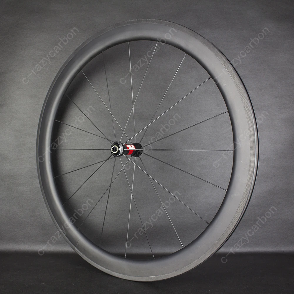Покупайте колеса для шоссейного велосипеда Top End T700 Carbon Road 50 мм Clincher Wheelset Отличная