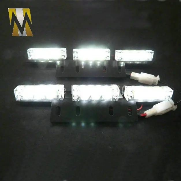2x9 led 18LED grille flash Car light Strobe Flash Warning EMS Police Truck Light Flashing Firemen Lights DC 12V