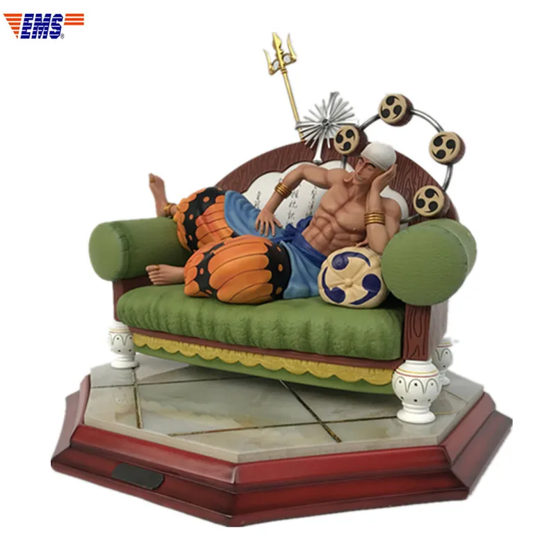 

Anime ONE PIECE Ray God Enel Sitting Posture Resin Statue Action Figure Collection Model Toy X373