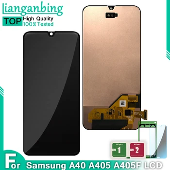 

Super AMOLED LCD For Samsung A40 A405 A40 LCD Display touch Screen Digitizer Assembly Replacement parts for A40 Free Shipping
