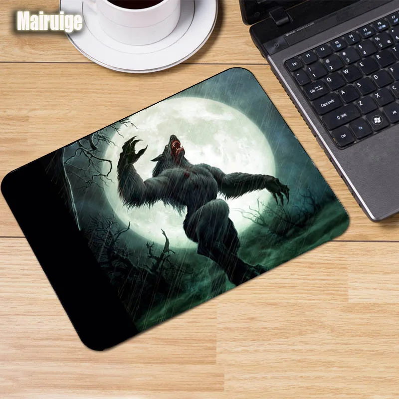Коврик для мыши Mairuige Werewolf с художественным узором светильник волка игровые