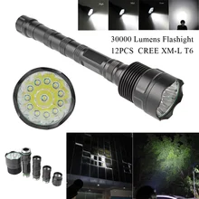 30000Lumen Flashlight Torch Lamp 5 Modes 8-12 CREE XM-L LED T6 Light for Camping Lantern Hunting