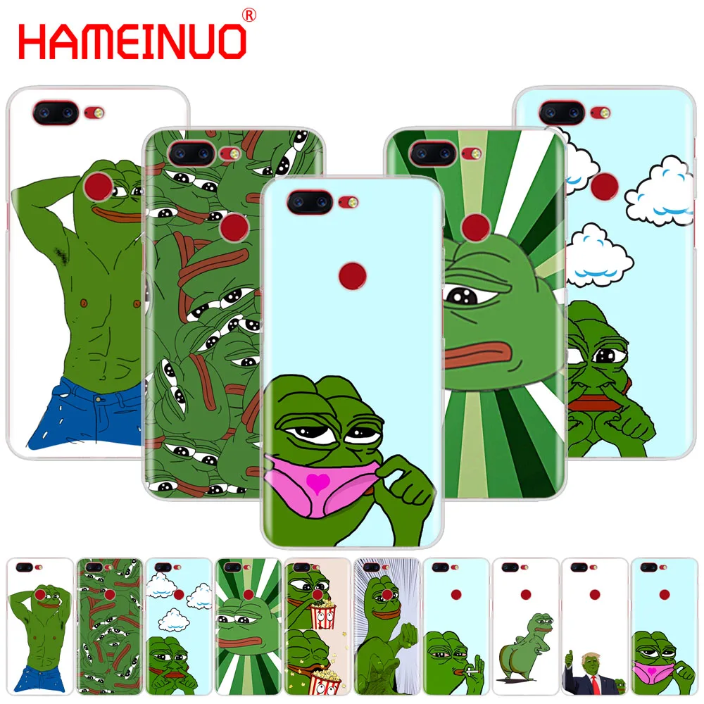 

HAMEINUO Cute Frog Meme Animal funny cover phone case for Oneplus one plus 5T 5 3 3t 2 X A3000 A5000
