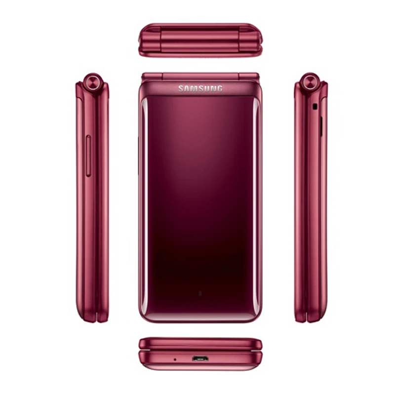 Открыл samsung Galaxy папка 2 G1650 2G RAM 16 ГБ Встроенная память оригинальный 4 ядра 8.0MP Dual sim