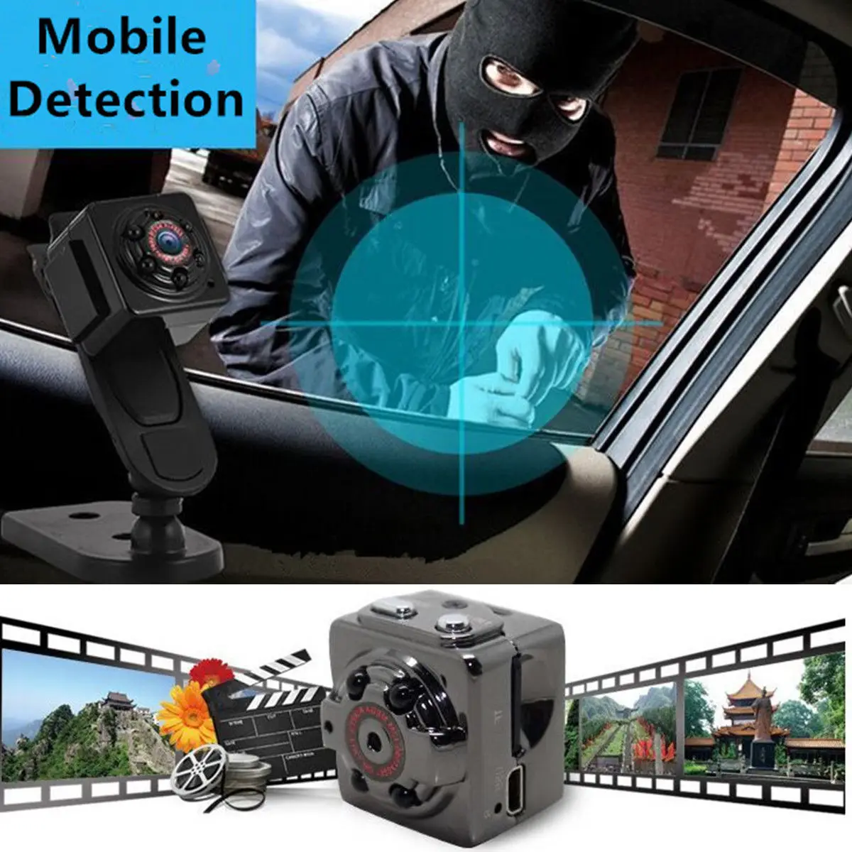 SQ9 1080P Full HD Car Sports IR Night Vision DVR Video Recorder Mini DV Camera | Безопасность и защита