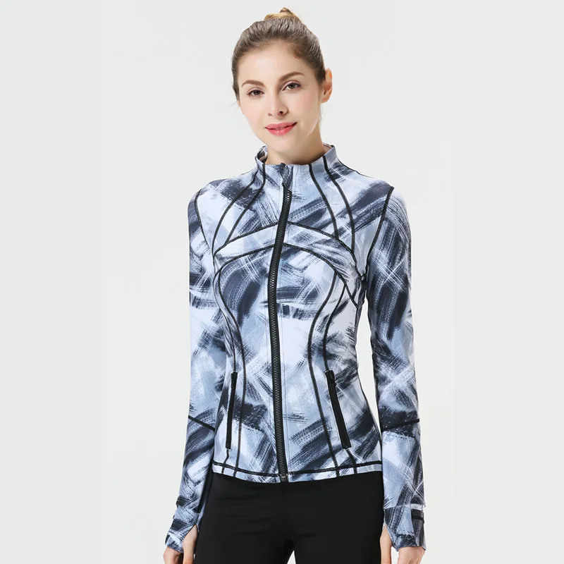 Women Sportswear Zipper Quick Dry Sport Jacket Outwear Yoga Gym