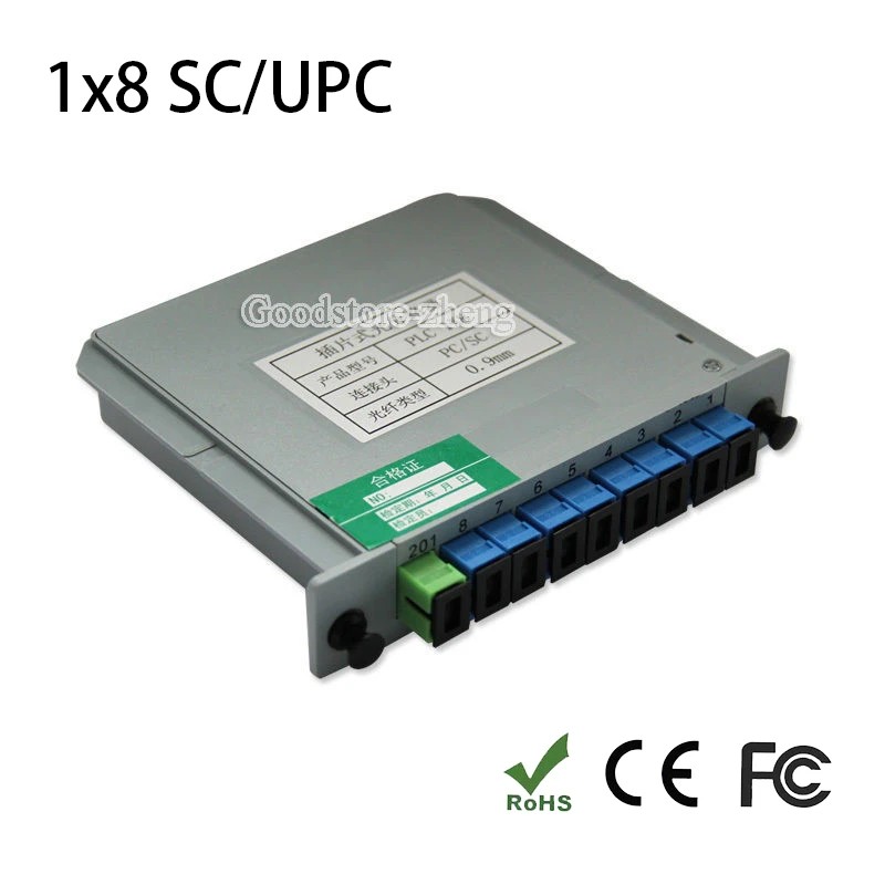 network repair tool kit SC/UPC 1*8 Module PLC Fiber Optical Splitter SC/FC/ST/LC Connector PLC Splitter network repair tool kit