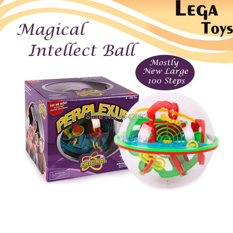 

Large 100 Steps 3D Magic Intellect Maze Ball Track Puzzle Toy Perplexus Epic Game Children Adult Magnetic Balls Toys for Kids