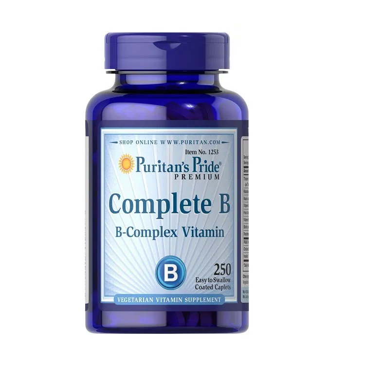 

Complete B B-Complex Vitamin Easy to swallow 250 caplets Free shipping
