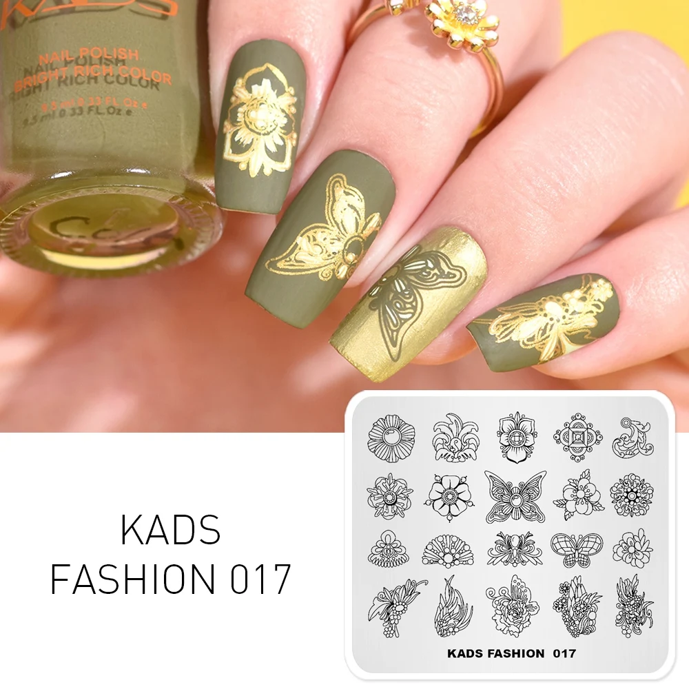 KADS 20 تصميم اختيار 1 قطعة ختم لوحة الصينية مهرجان الأزياء المحيط السماء السفر طبيعة نمط تصميم DIY صورة مانيكير لوحة