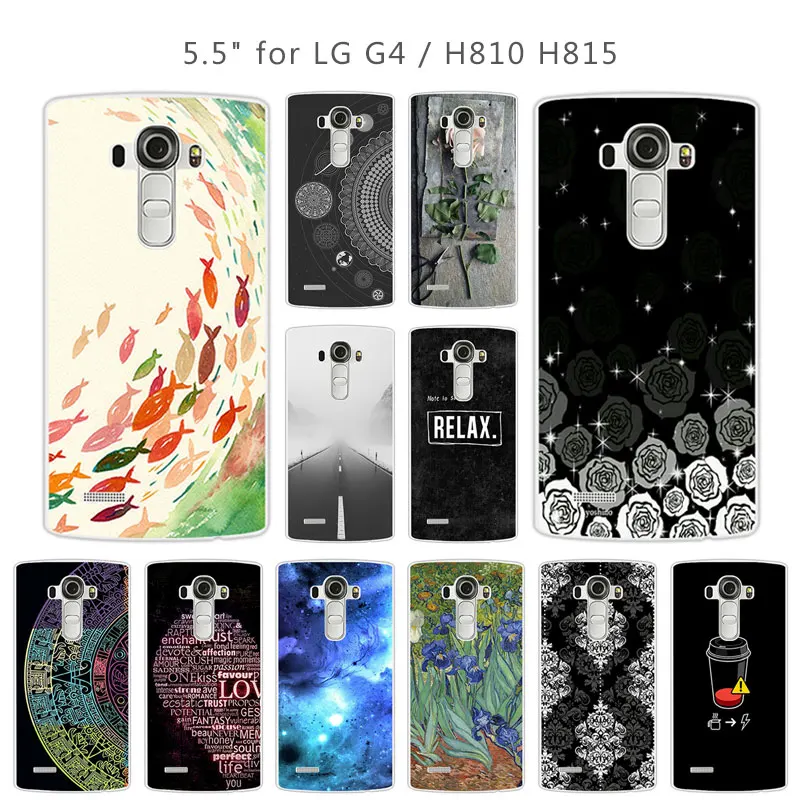 For LG G4 Case Soft Silicone Fundas 5.5 inch for H818 H810 H815 Phone Cases Transparent TPU Coque Marbles Capa |