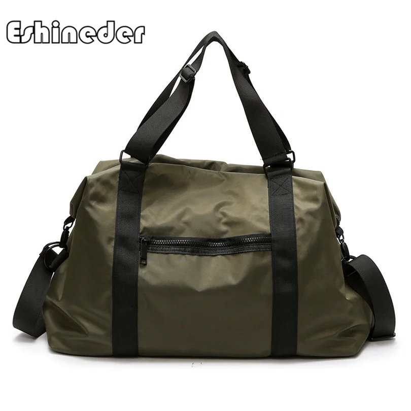 

ESHINEDER Sports Gym Bags Oxford Fitness Yoga Bag Travel Waterproof Handbags Women The Shoulder travel Luggage Duffle Gray New
