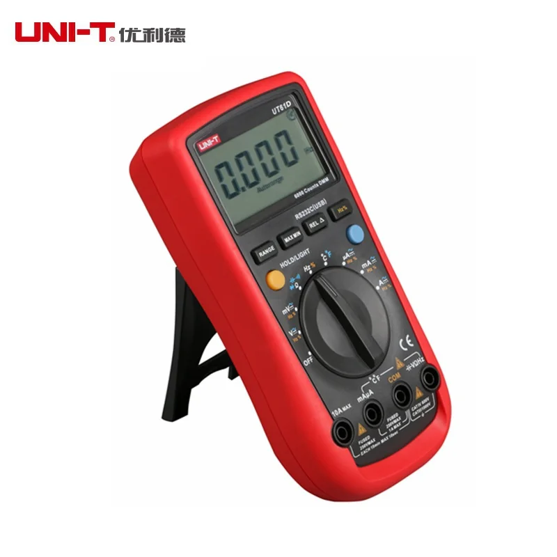 

UNI-T UT61D 22000 Counts True Rms Digital Multimeter AC/DC Voltage Current,Resistance,Capacitance with RS232C Cable