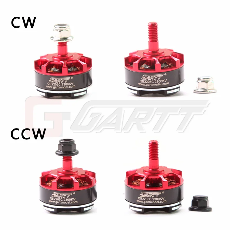 Бесщеточный гоночный двигатель GARTT QE 2205 C 2300KV CW/CCW для квадрокоптера QAV FPV RC 210 250 zmr 300