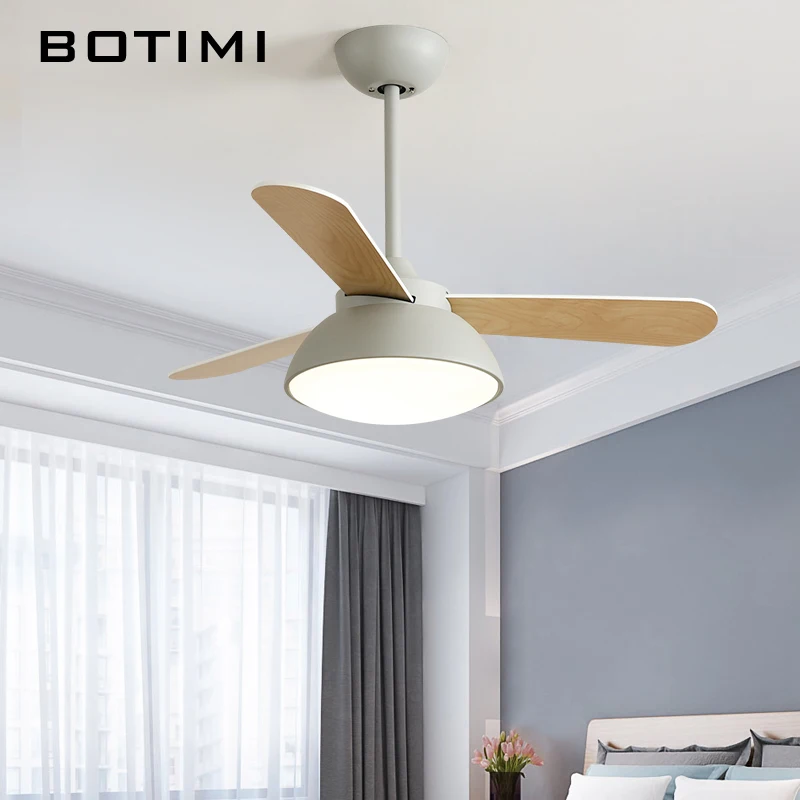Botimi современные светодиодный потолочный вентилятор для низких потолочных реверсивных функций потолочные вентиляторы с подсветкой дистанционное управление охлаждения люстра вентилятор