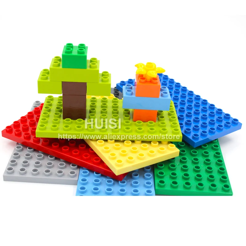 Duplo Legoe совместимые детские игрушки сделай сам АБС пластик строительные блоки