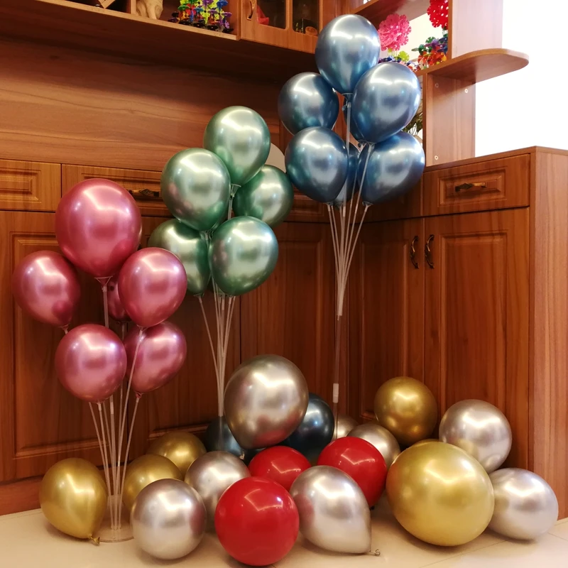 7 Tubes 70cm Height Balloon Stand for Birthday Party Decorations Kids Baby Shower Balons Wedding Decoration Christmas New Year