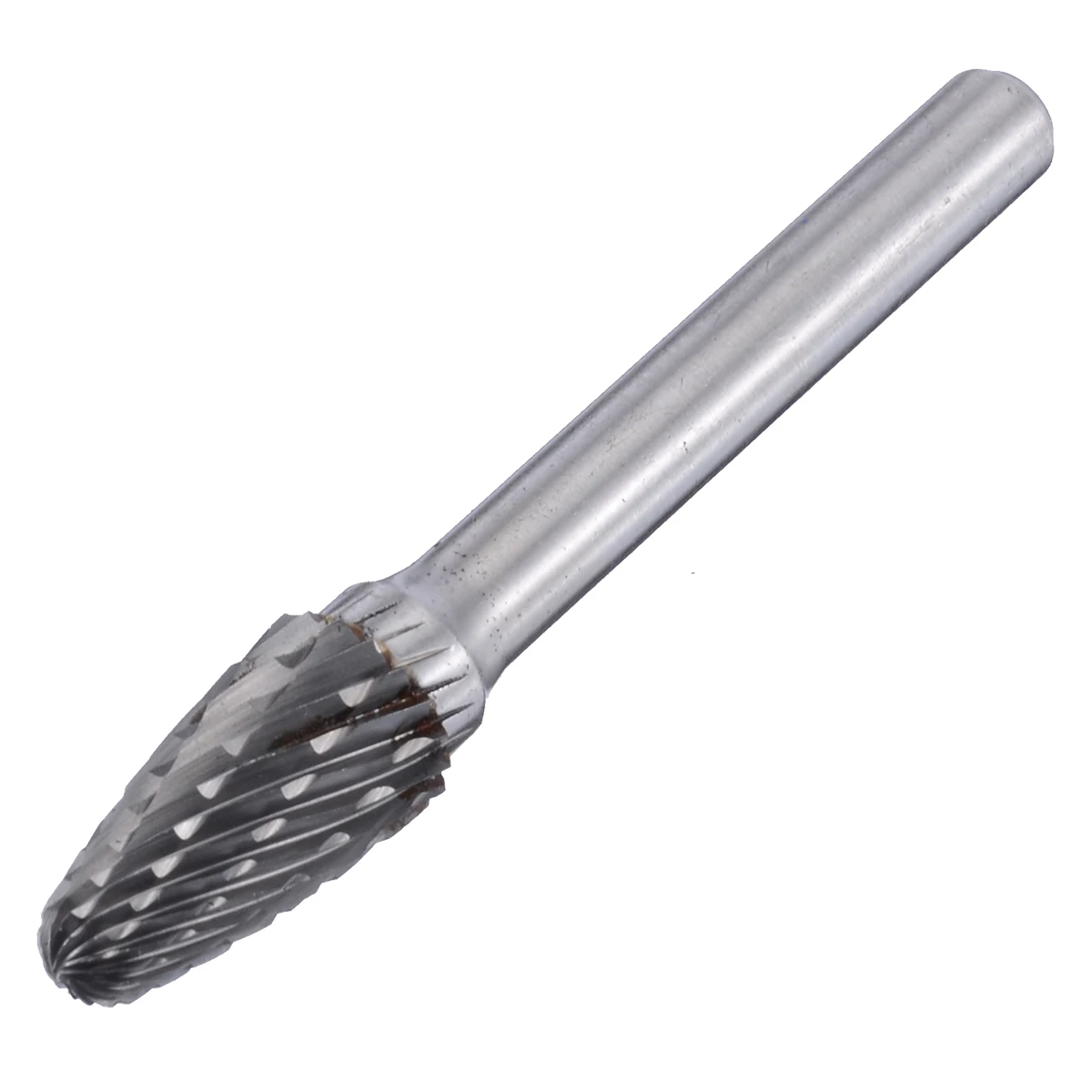 5pcs 1/4" Shank 6x10mm Tungsten Carbide Milling Cutter Rotary Burr Double Diamond Cut Rotary Tools Electric Grinding Tools