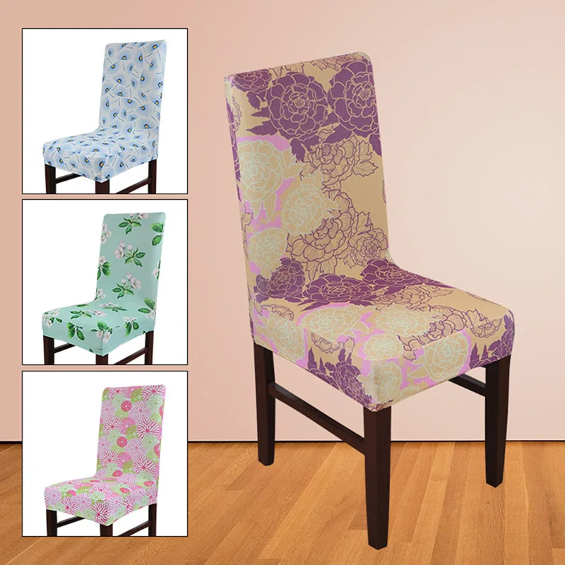 

Meijuner Chair Cover Printing Stretch Polyester Dinner Chair Seating Restaurant For Party Wedding Hotel Banquet Chair Case