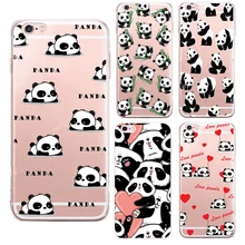 2016 New China cute panda For apple iPhone 6S case silicone Animation For iPhone 6 Plus