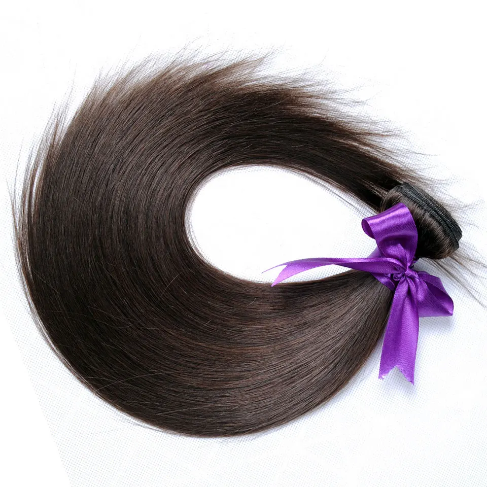 Color 4 Brazilian Straight Hair Weave Bundles 100 Human Hair