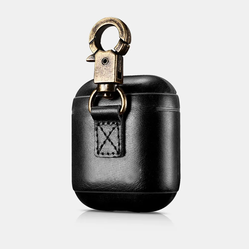 Leather Earphone Protective Case for Apple AirPods for iPhone Headphone Case Earphone Accessories Protective Wireless Skin Cover