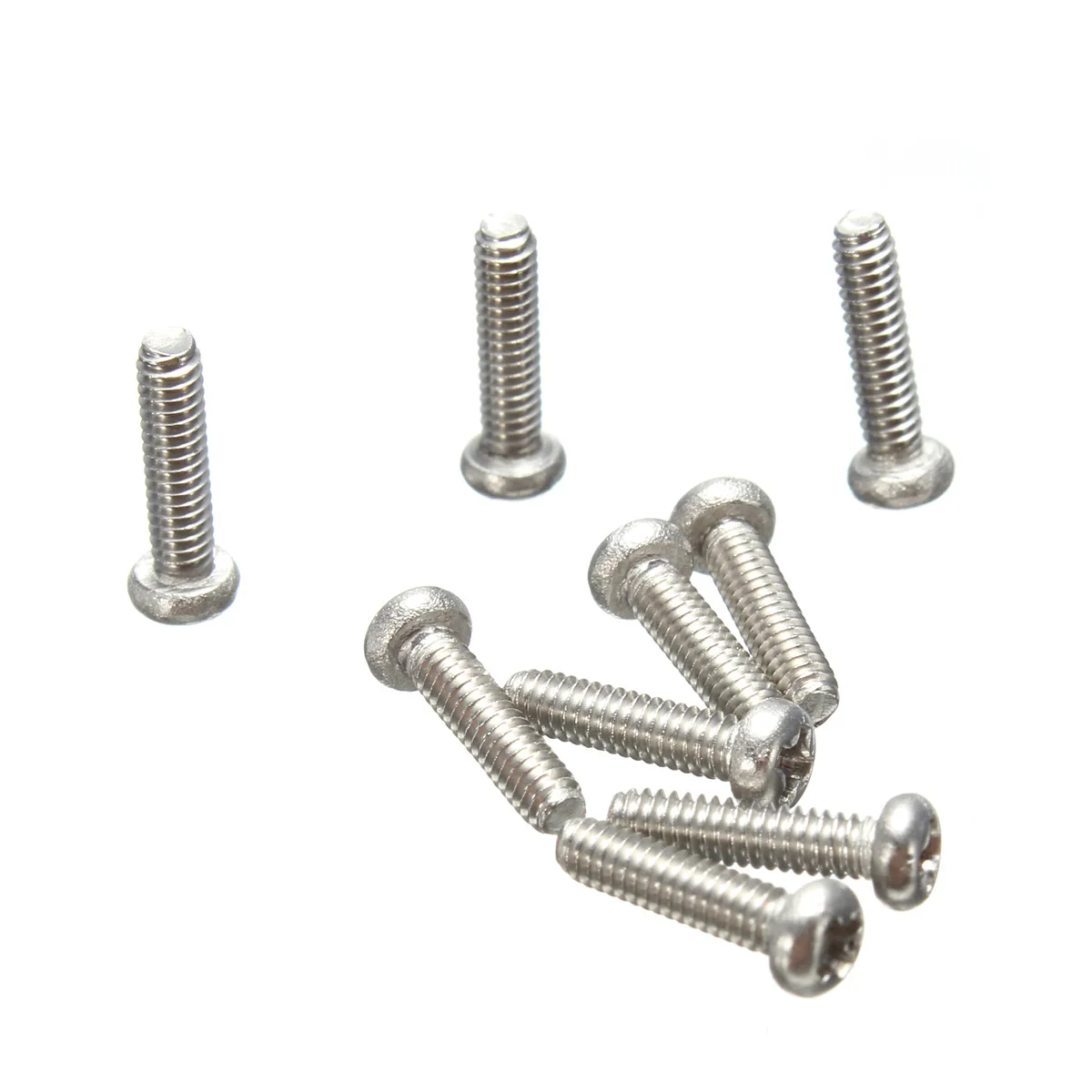 50 шт. Серебряный M2x8mm винты с крестообразным шлицем 304 метрический винт машины из нержавеющей стали