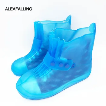 

Aleafalling Antiskid Wear-resistant Plastic Rain Boot Colorful Thicken Rainboot Collapsible Portable Waterproof Shoes CoverSC010