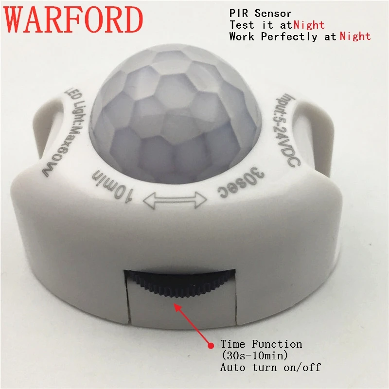 

DC5V-DC12V PIR Motion Sensor Detector Module HC-SR501 Body Infrared Light Switch Movement Detector Activated Timer Automatic