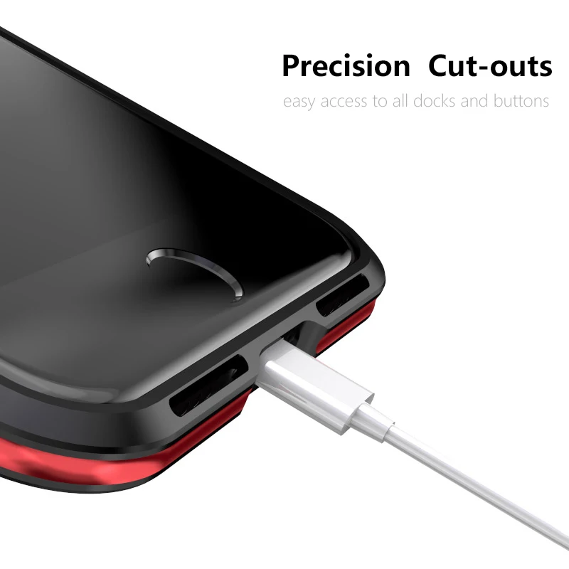 LUPHIE для Apple iPhone 8 чехол Роскошный Жесткий металлический алюминиевый тонкий защитный чехол-бампер для телефона iPhone 8 Plus чехол Hoesje